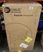 A My Child Peachy Changing Unit in Geo Diamond.
