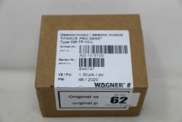 Four boxed as new Wagner titanus pro-sens detector modules (Type: DM-TP-10-L, Part no: AD-10-5100).