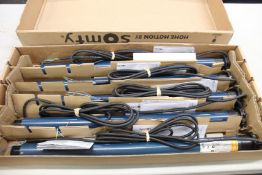 Five Somfy Orea RTS 40/17 smart motors for awnings.