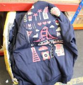 A quantity of as new American Apparel zip up hoodies (No tags but items are as new).