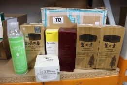 A quantity of assorted beauty products and hair treatments (Approximately 16 items).