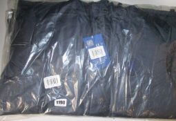 Two men's as new Official Chelsea F.C casual parkas in navy (XL - RRP £65 each).