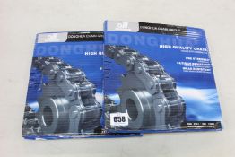 Two as new Donghua 1 x 5m high quality roller chains.