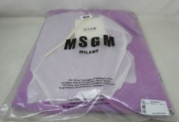 An as new MSGM Fantastic Green Future-print hoodie (L - RRP £280).