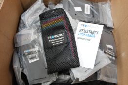 A large quantity of as new Proworks Resistance Loop Bands (Approximately 80 packs).