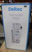 A boxed as new Deltec 1000i protein skimmer.