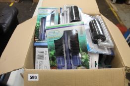 A quantity of boxed as new Easy Fish Aquarium Biological Sponge Filters (Three sizes 200, 100 and