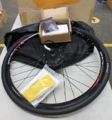 An as new Lvbu electric bike conversion wheel with bluetooth controller.