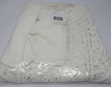 An as new Maje Romance macramé cotton-knit mini dress (T34 - RRP £323).