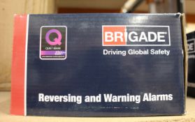 A Brigade BBS-107 107dB BBS-Tek White Sound Reversing Alarm.