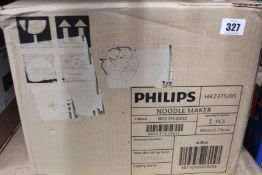 A Philips Avance Collection Pasta Maker (UK adaptor required).