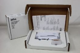A boxed as new Welch Allyn Braun ThermoScan PRO 6000 ear thermometer with cradle.