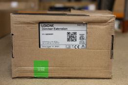 An as new Loxone dimmer extension (Part no: 100029) (Box has some damage).