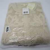 An as new Maje Natural Ibiza Collection Miranda lace cardigan (T2 -RRP £294).