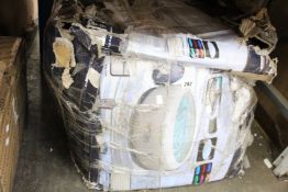 A pre-owned Lay-Z-Spa Paris inflatable hot tub (Damage to box, unsure of condition).