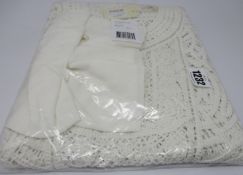 An as new Maje Romance macramé cotton-knit mini dress (T34 - RRP £323).