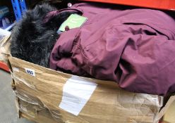 Seven women's as new Regatta coats; six Saferina (3 x UK 10, 1 x 12, 2 x 14) and a Rimona (UK 20).