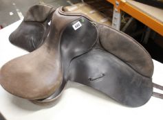 A pre-owned Ideal Wintec horse saddle.