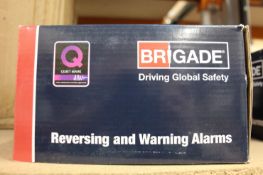 A Brigade BBS-107 107dB BBS-Tek White Sound Reversing Alarm.