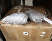 Twenty as new Peek-A-Boo Fitted Sheets (x2), Mattress Topper Sets in grey and white polka dots (