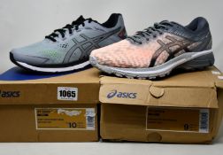 Two pairs of as new Asics trainers; GT-2000 7 (UK 9) and GT-2008 (UK 8).