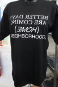 Four as new Neighbourhood Home T-shirts (S, M, L, XL - RRP £69 each).