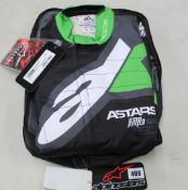 An as new Alpinestars Race - KMX-9 V2 Graphic 1 Suit in black, green and white (EU 48).