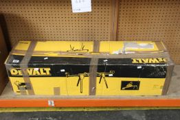 A DeWalt DE7033 heavy duty mitre saw leg stand (Some damage to box).