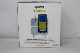 Two boxed as new TensCare Sports Tens 2 muscle toning, pain relief and massage units.