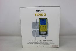 Two boxed as new TensCare Sports Tens 2 muscle toning, pain relief and massage units.