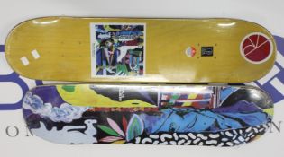 Four as new Polar Skate Co. boards with artwork by Tynan Kerr (8.5 x 32.125, may be some minor