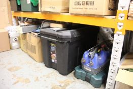 A quantity of miscellaneous items to include a Bruder Mannesmann socket spanner set, Stanley Pro