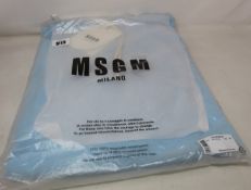 An as new MSGM Fantastic Green Future-print hoodie (M - RRP £280).