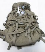An as new Wisport Reindeer 55 backpack in military green.