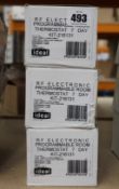 Three Ideal RF Electronic Programmable Room Thermostats 7 Day (KIT-216131).