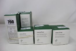 Nine Innisfree green tea seed serum (9 x 80ml), three Innisfree green tea seed creams (2 x 50ml 1