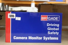 A boxed Brigade VBV-750-000 camera monitor system.