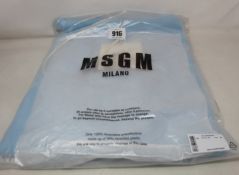 An as new MSGM Fantastic Green Future-print hoodie (M - RRP £280).