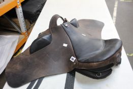A pre-owned Ghost Cavallin mini and midi horse saddle.