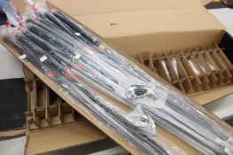 Eight various Callaway Apex golf irons (6 RH, 2 LH) and seventeen shafts - True Temper Elevate and