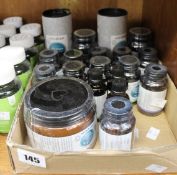 A quantity of Viridian supplements to include organic green tea, Malic Acid, Digestive aid, Milk