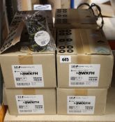 Eight boxes of ten as new Inkanto AWX FH resin enhanced wax thermal transfer ribbons - 110mm x