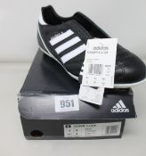 Three pairs of as new Adidas Kaiser 5 Liga football boots (UK 8.5).