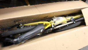 A Euro Do bicycle in yellow (Item may be incomplete).