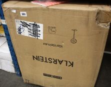 A Klarstein Bormio electric fireplace.