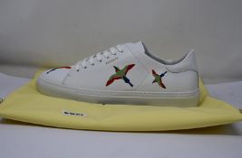 A pair of as new Axel Arigato Clean 90 sneakers in white (UK 8, No box lid).