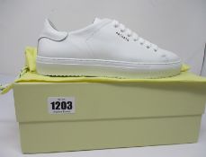 A pair of as new Axel Arigato Clean 90 sneakers in white (UK 4).