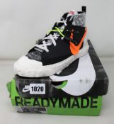 A pair of as new Nike Blazer Mid Readymade (UK 7).