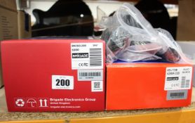 A Brigade BN360-200 Backeye 360 Camera System (5200), a Brigade VBV-770M Select Range 7? Digital LCD