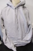 Two as new Adsum Classic Logo hoodies in ash heather grey (L - RRP £95 each).